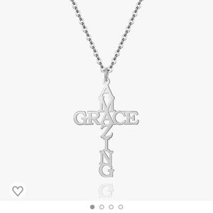 Amazing Grace Cross Necklace
